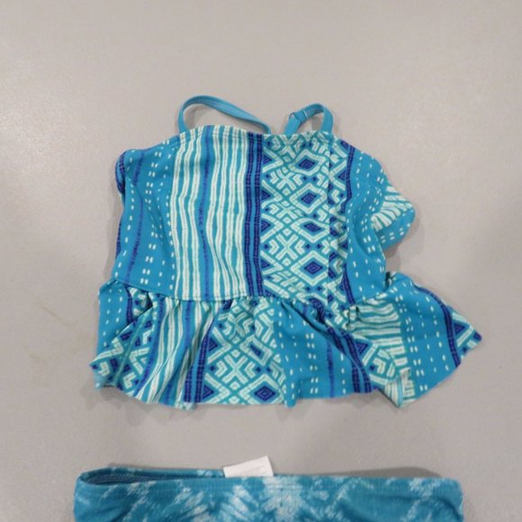 Multi Color 2 Pcs Old Navy Tankini Swimsuit Size XS - Picture 2 of 11